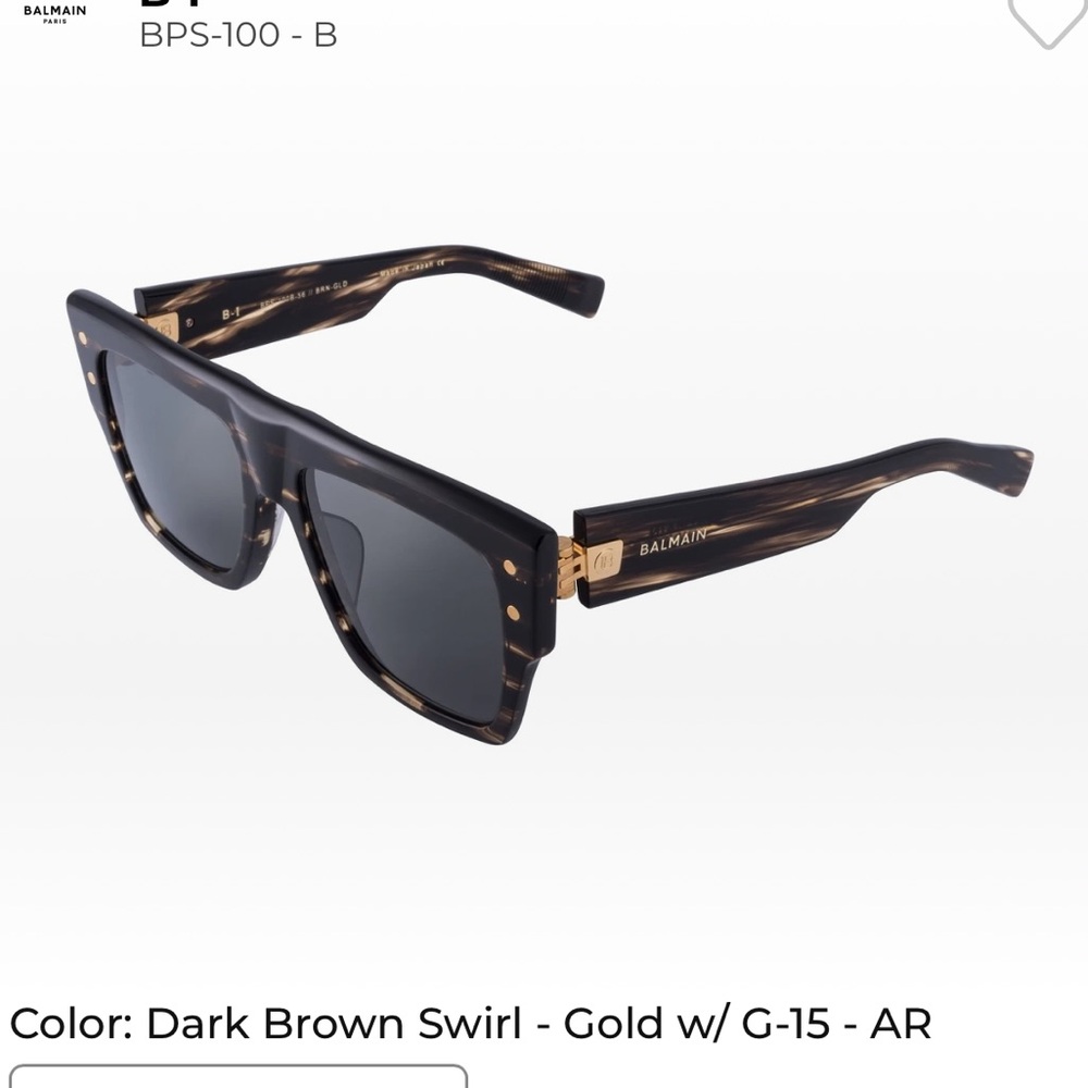 Balmain Tortoiseshell Square Sunglasses - Picture 7 of 8